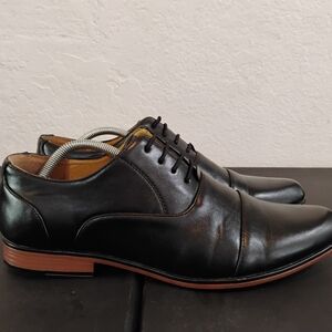 Men's Black Leather Dress Shoes Size 12